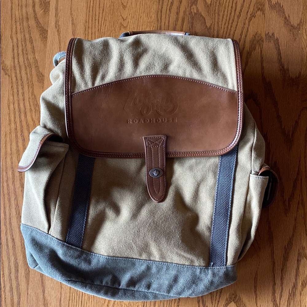 Tan and Brown Men's Backpack - New